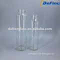 16oz Water Use and Glass Material clear glass drinking bottles for juice /water /beverage with lids